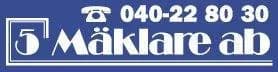 5 Mäklare i Malmö